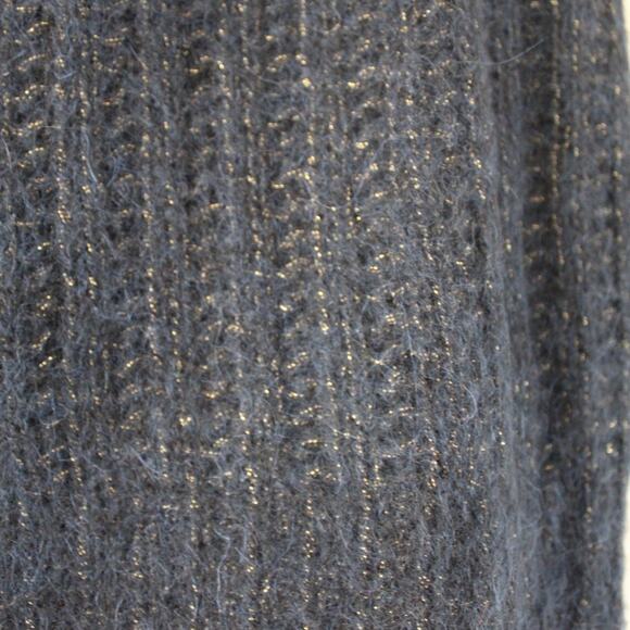 NWT Bonpoint Sweater Tank Vest Alpaca Merino Wool Navy Blue Gold Sparkle 12 - Picture 3 of 6